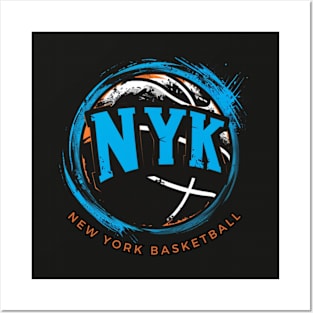 New York Knicks, vintage retro style, 1946 Posters and Art